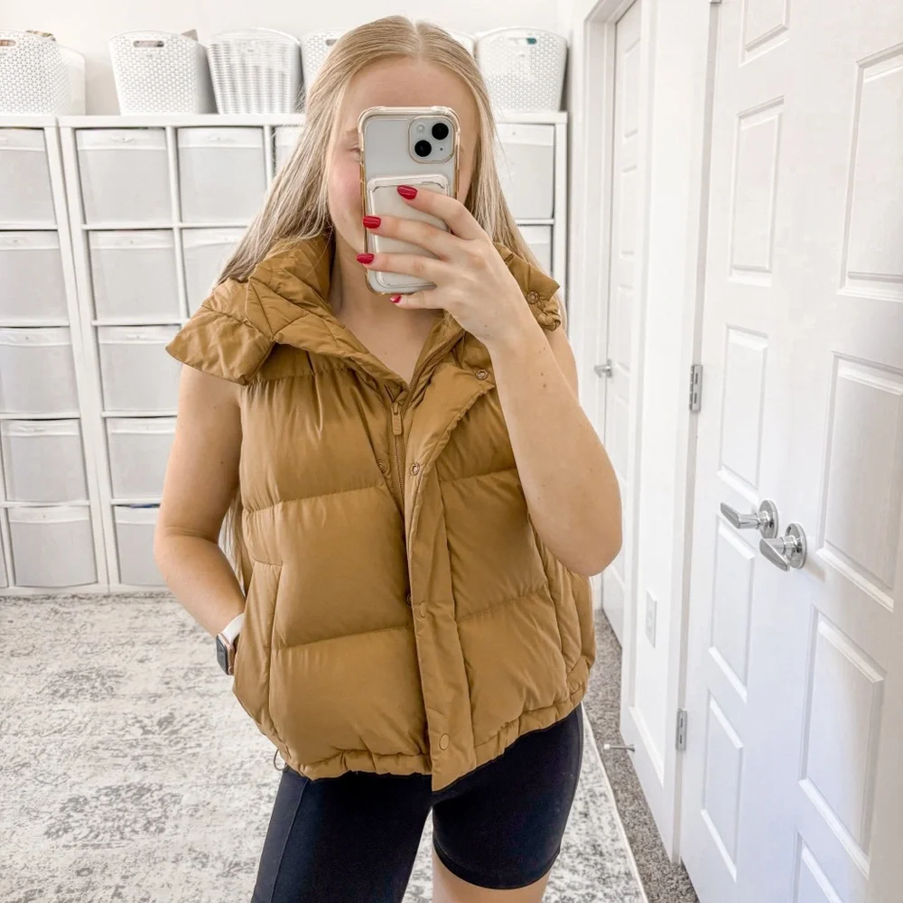 Lululemon Wunder Puff Crop Vest Bold Beige
